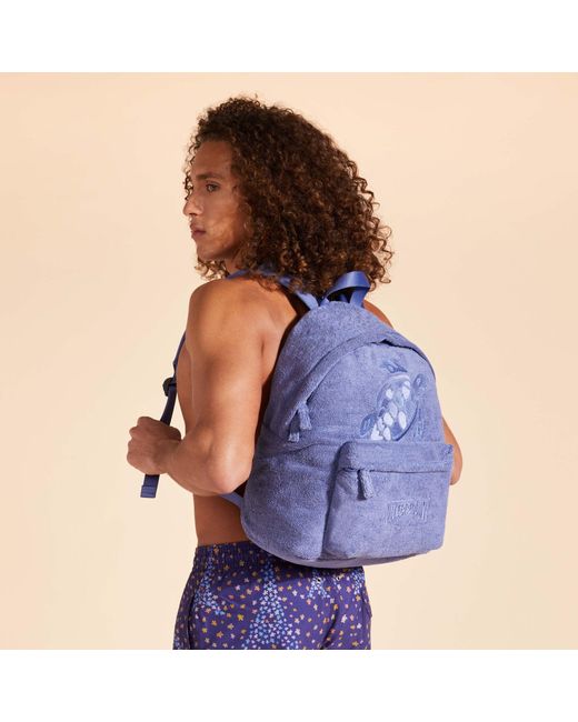 Vilebrequin Blue Terry Backpack