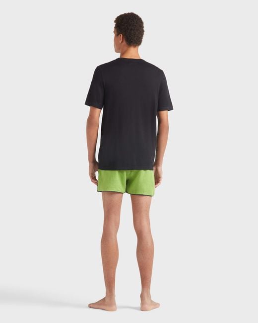 Vilebrequin Black Cotton And Silk T-shirt Jacquard Turtle for men