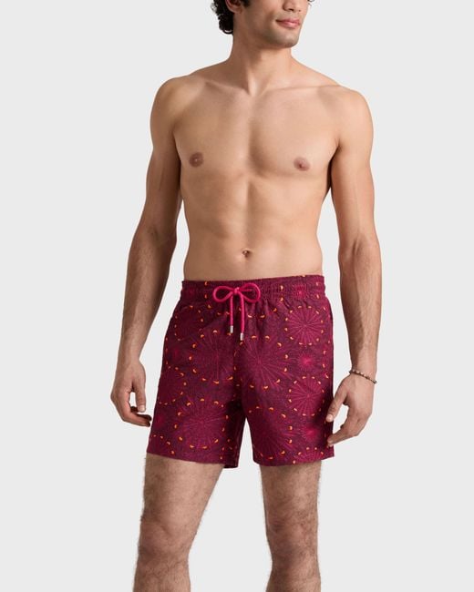 Vilebrequin Embroidered Swim Shorts Mosaic Urchin for men