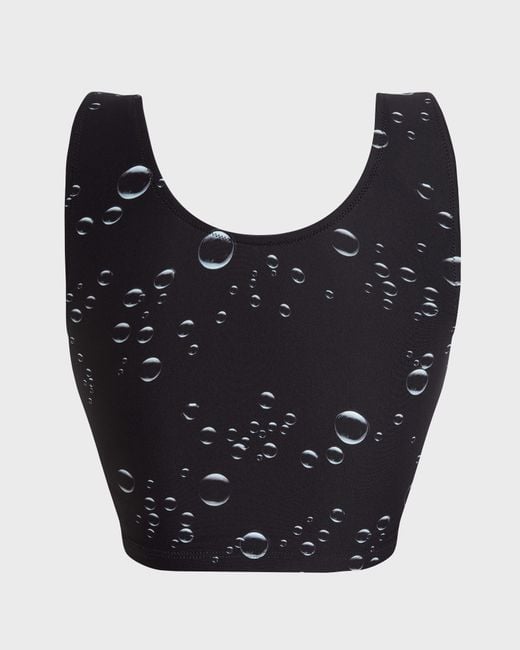 Vilebrequin Black Tankini Top Bubble 3D
