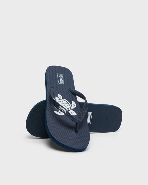 Vilebrequin Blue Flip Flops Turtle