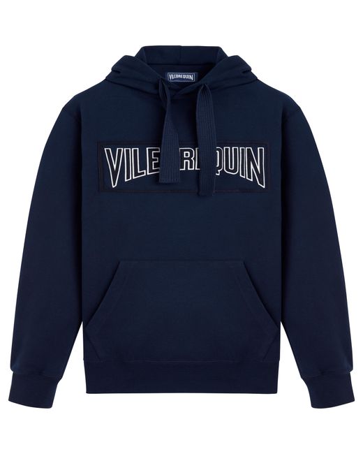 Vilebrequin Blue Cotton Hoodie Sweatshirt Solid for men