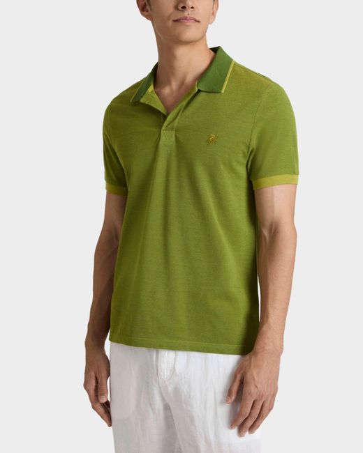 Vilebrequin Green Cotton Polo Solid for men