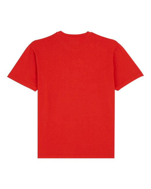 Vilebrequin Gomy Baumwoll-t-shirt Mit Aufgedrucktem Logo Für Herren in Purple für Herren