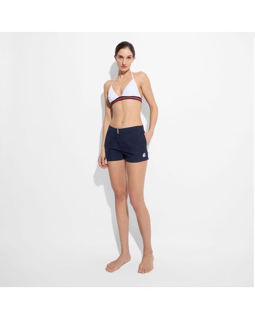 Vilebrequin Blue Stretch Flat Belt Swim Shorts - X Ines De La Fressange