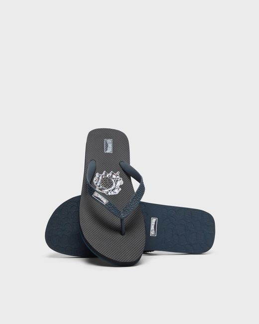 Vilebrequin Blue Flip Flops Bubbles Turtles 3D for men