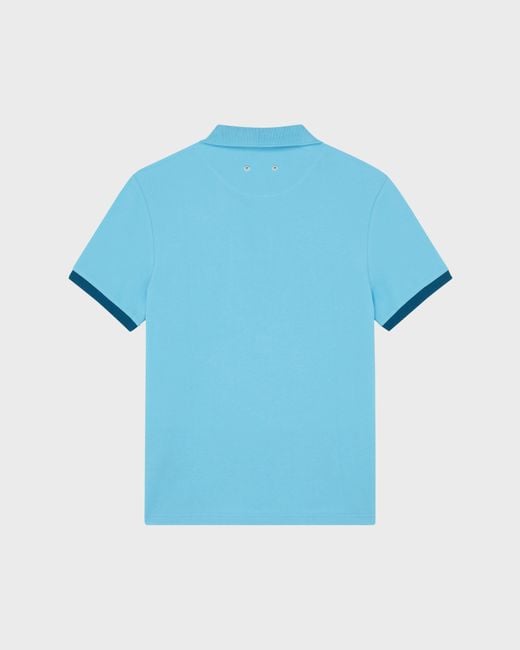 Vilebrequin Blue Organic Cotton Pique Polo Shirt Solid for men