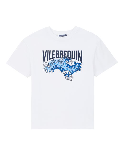 Vilebrequin Micro Ronde Des Tortues Wave T-shirt Aus Bio-baumwolle Für Jungen in White für Herren