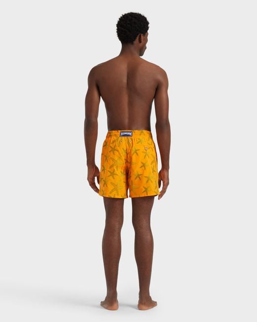 Maillot De Bain Homme Brodé Starlettes Vilebrequin pour homme en coloris Orange