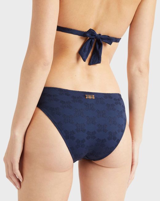Vilebrequin Midi Brief Bikini Bottom Turtles Monogram - Swimwear - Frise - Blue - Size M