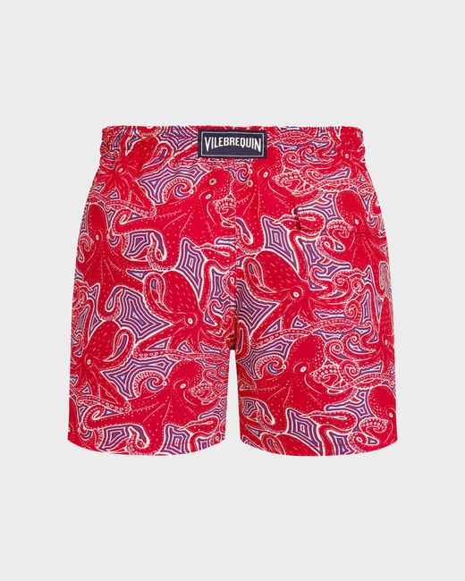 Vilebrequin Swim Trunks Hypnoctopus - Swimwear - Moorea - Red - Size 4xl for men