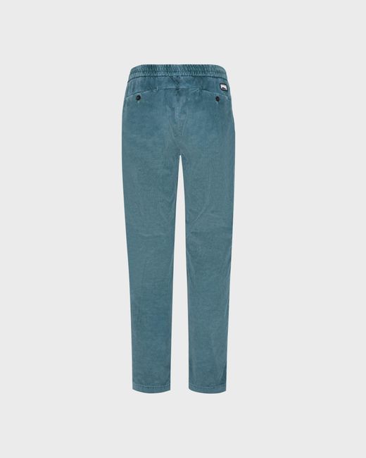 Vilebrequin Blue Elastic Waist Pants Velvet for men