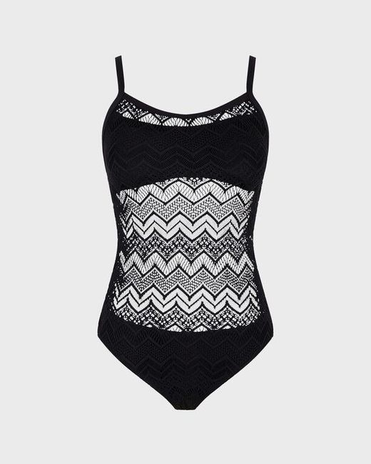 Vilebrequin Black Lace One-piece Swimsuit