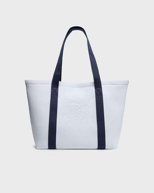 Vilebrequin Blue Neoprene Beach Bag Solid - Beach Bag - Bagsib - White - Size Osfa