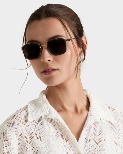 Vilebrequin Gray Ebonywood Sunglasses