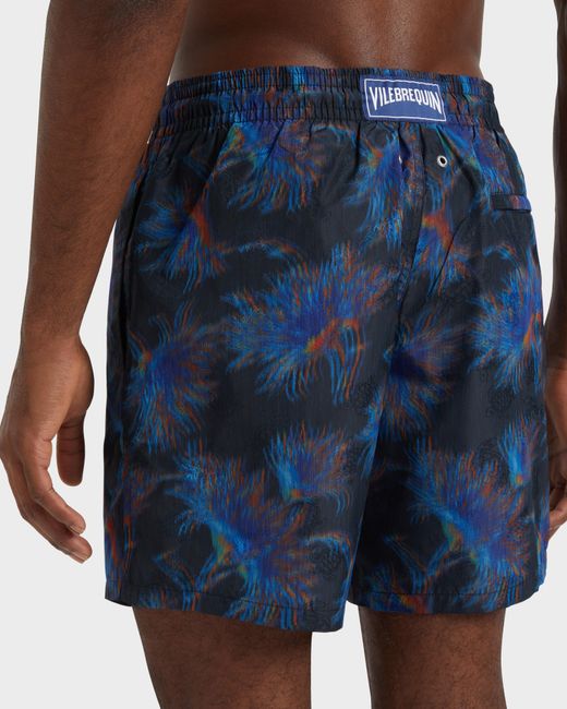 Vilebrequin Blue Silk Swim Shorts Kyoto - X Maison Bucol - Swimwear - Moopea - Black - Size S for men