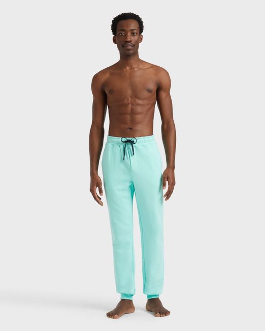 Vilebrequin Blue Jogger Cotton Pants Solid for men