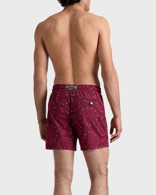 Vilebrequin Embroidered Swim Shorts Mosaic Urchin for men