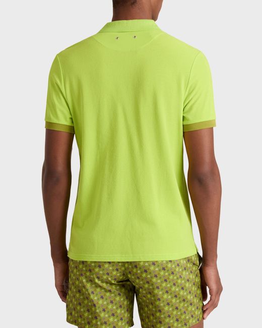 Vilebrequin Green Cotton Polo Solid for men