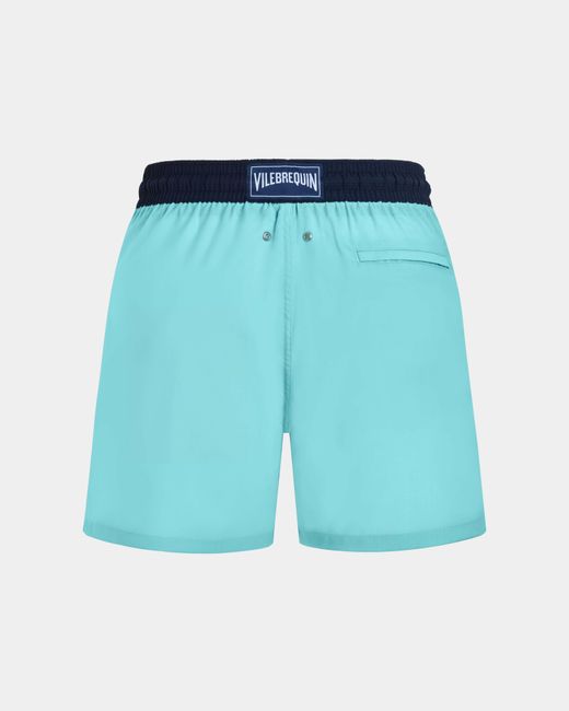 Vilebrequin Blue Ultrafine Wool Swim Shorts Super 120's for men