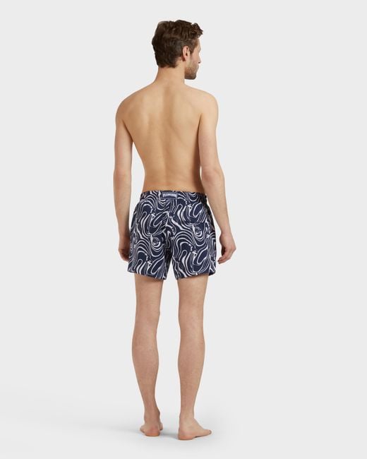 Vilebrequin Stretch Short Swim Trunks Orcas - Swimwear - Monrise - Blue - Size S for men
