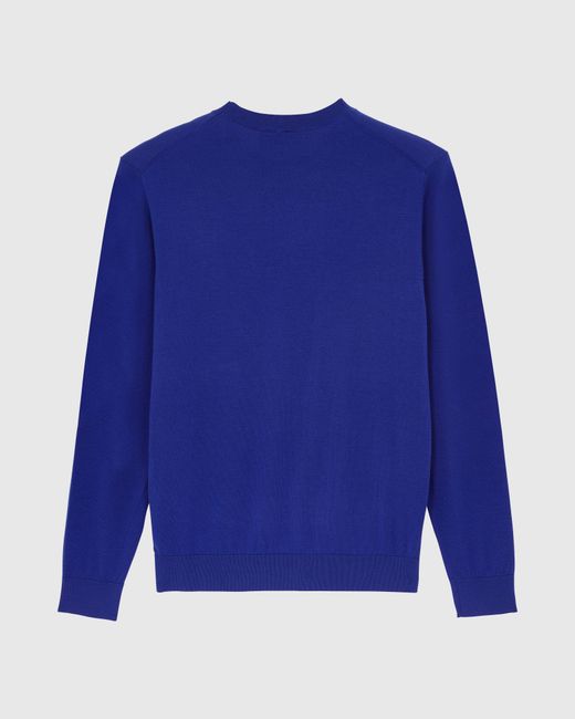 Vilebrequin Blue Cotton Sweater Turtle for men