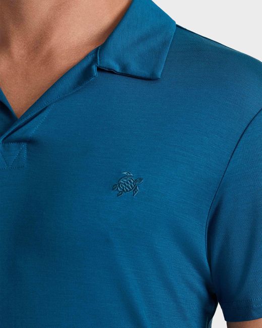 Vilebrequin Blue Polo Shirt Solid for men