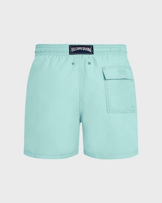 Vilebrequin Blue Swim Shorts Embroidered Whale for men