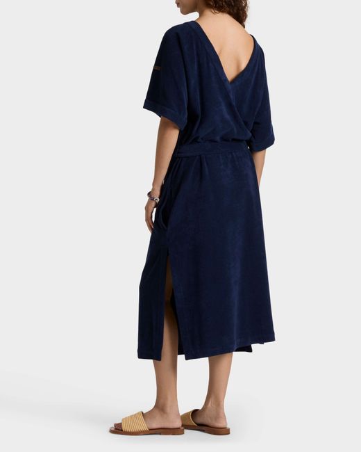 Vilebrequin Blue Reversible Terry Cover Up Solid