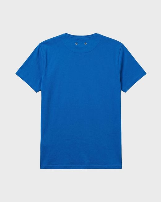 Vilebrequin Blue Organic Cotton T-Shirt Aqua for men