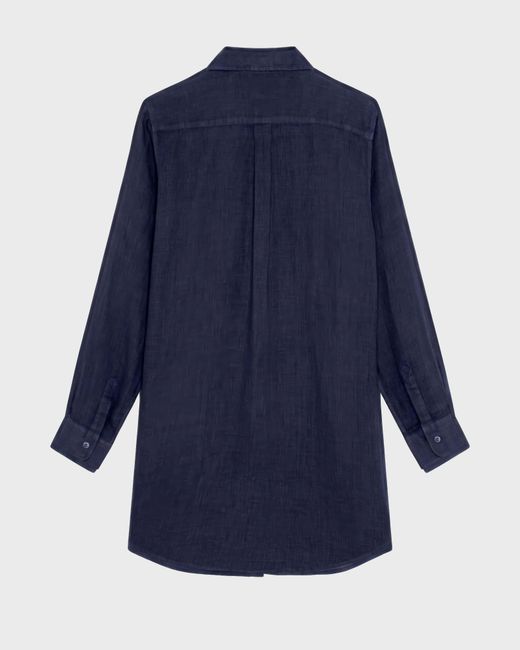 Vilebrequin Blue Linen Dress Solid