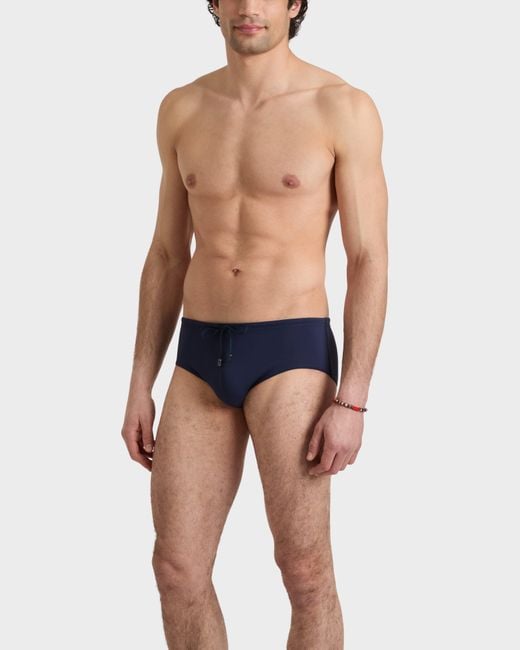 Vilebrequin Blue Men's Solid Water Swim Bottoms for men