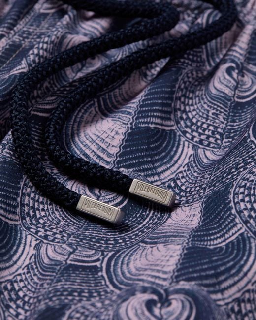 Vilebrequin Blue Ultrafine Wool Swim Shorts Heart Shells for men