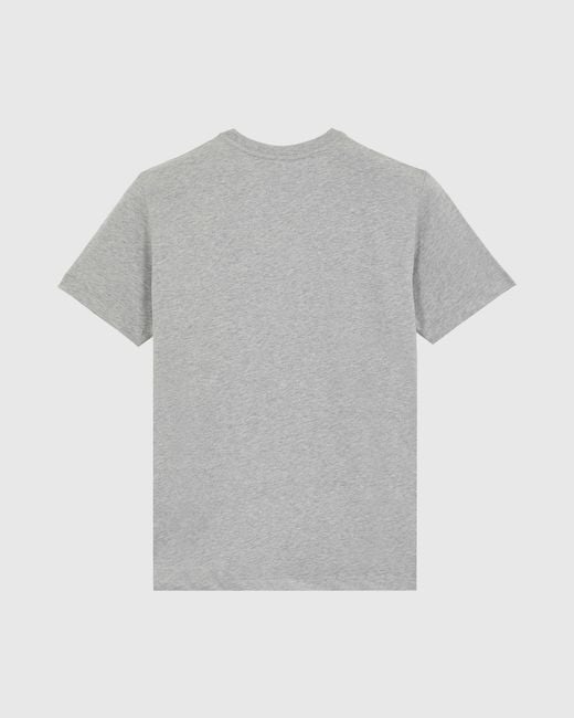 Vilebrequin Gray Cotton T-Shirt Contrasted Placed Gomy Logo for men