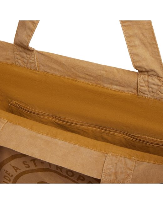 Vilebrequin Natural Linen Beach Bag Solid