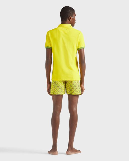 Vilebrequin Cotton Polo Solid - Polo - Palan - Yellow - Size S for men