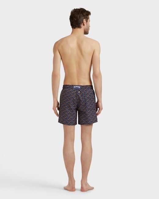 Vilebrequin Blue Swim Shorts Micro Ronde Des Tortues for men