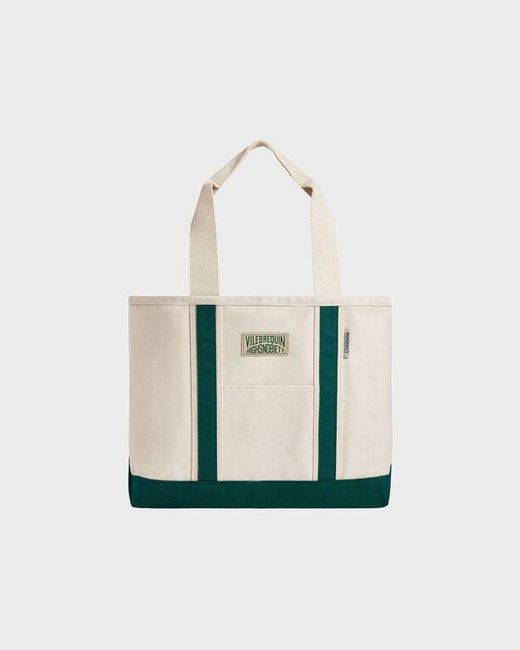 Vilebrequin White Two-tone Tote Bag