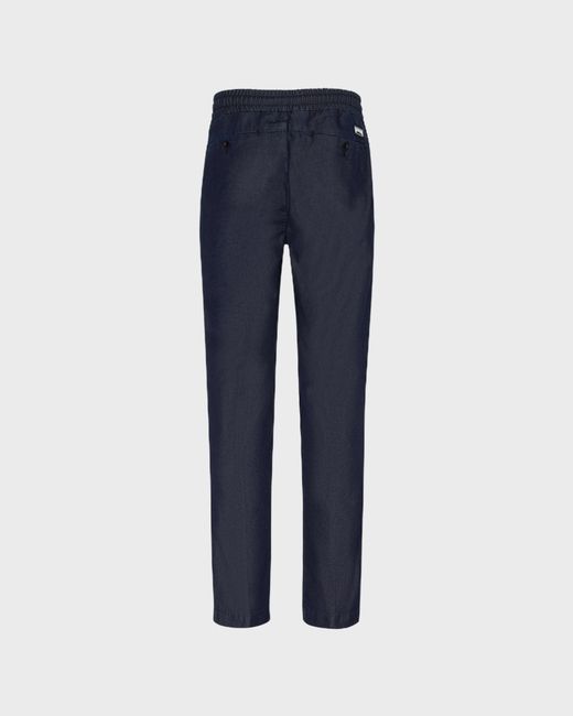 Vilebrequin Blue Cotton Silk Elastic Waist Pants for men