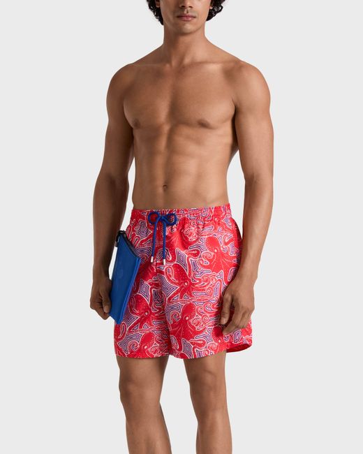 Vilebrequin Swim Trunks Hypnoctopus - Swimwear - Moorea - Red - Size 4xl for men