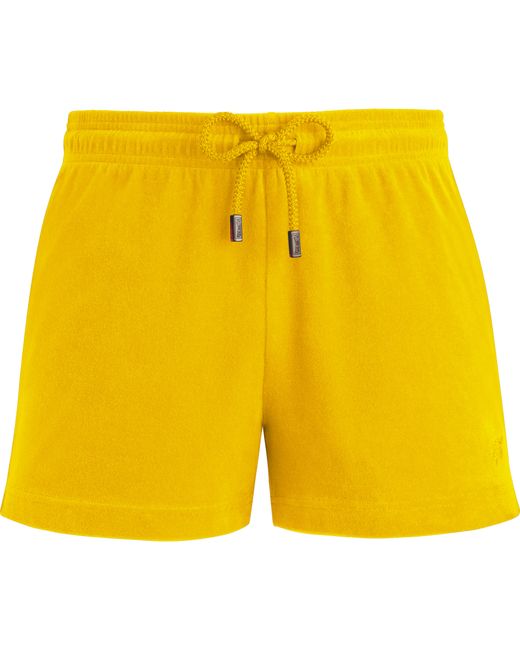 Vilebrequin Yellow Terry Shorts Solid