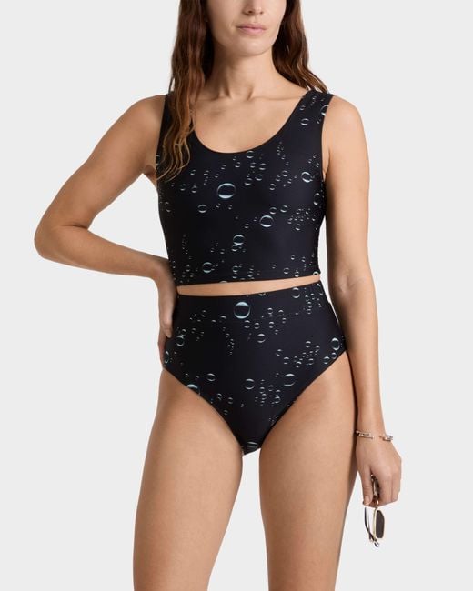 Vilebrequin Black Tankini Top Bubble 3D