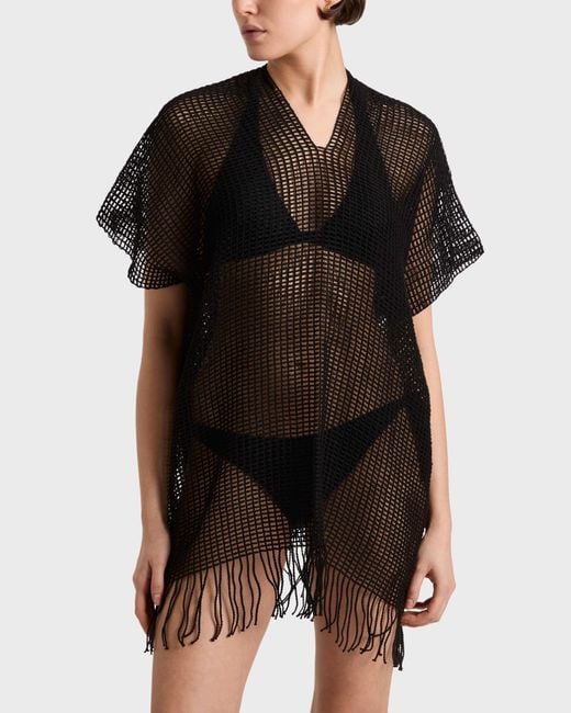 Vilebrequin Black Mesh Cover Up