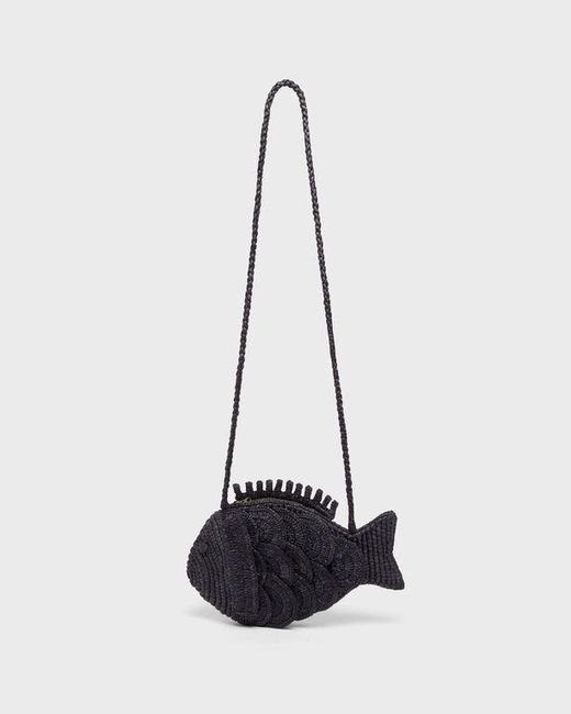 Vilebrequin White Raffia Big Fish Bag