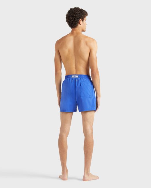 Vilebrequin Blue Swim Trunks Water-reactive Ronde Des Tortues Maxi for men