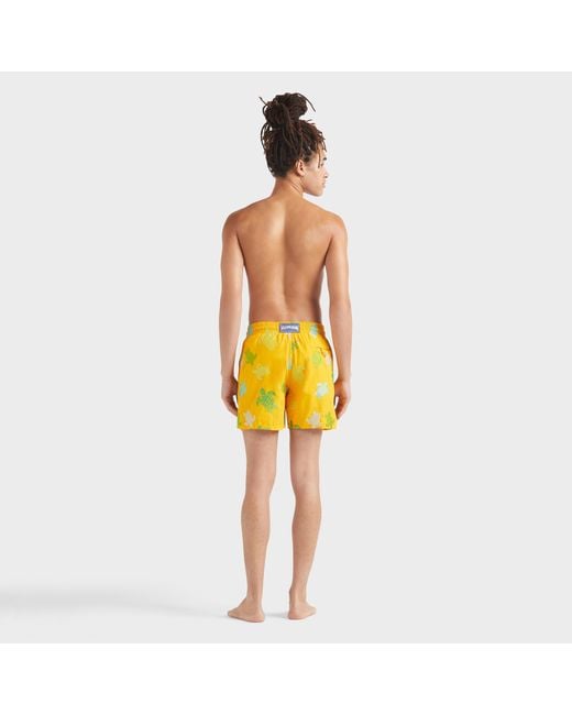 Maillot De Bain Homme Brodé Tortue Multicolore Vilebrequin pour homme en coloris Orange