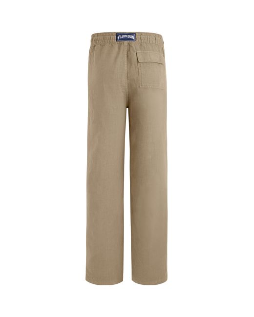 Vilebrequin Natural Linen Pants Solid for men