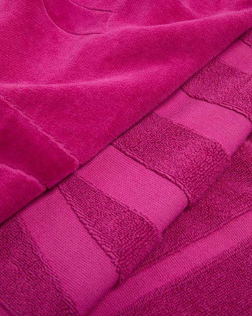 Vilebrequin Purple Solid Organic Cotton Beach Towel