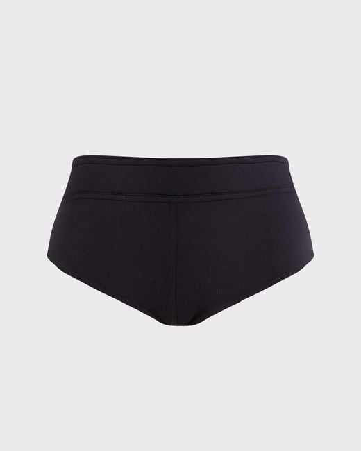 Vilebrequin Midi Brief Sculpting Bikini Bottom Solid in Black | Lyst