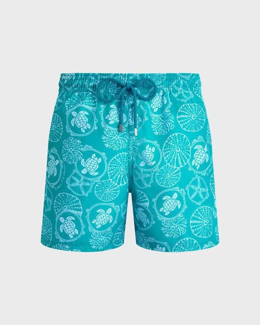 Vilebrequin Blue Swim Trunks Oursins Bicolores for men